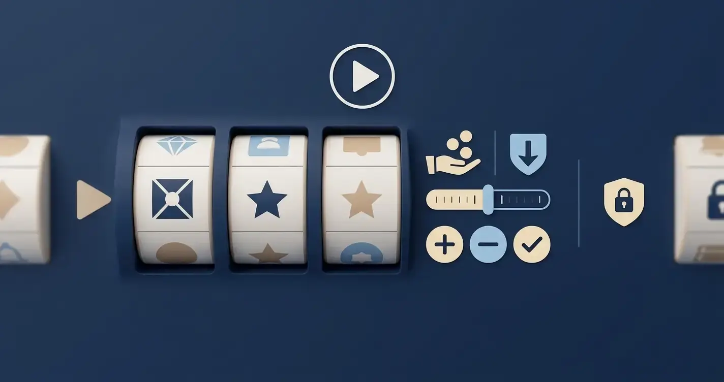 Illustration of Bally Bet slots for UK players with GB stake-limit and demo-mode checkpoints